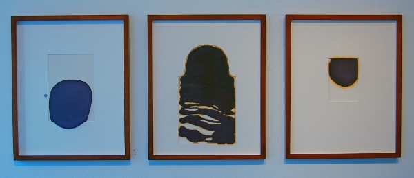 Ink and Plaster triptych 