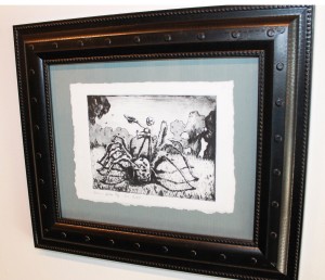 "Baby on Spider&squot; Etching by Chris Costello