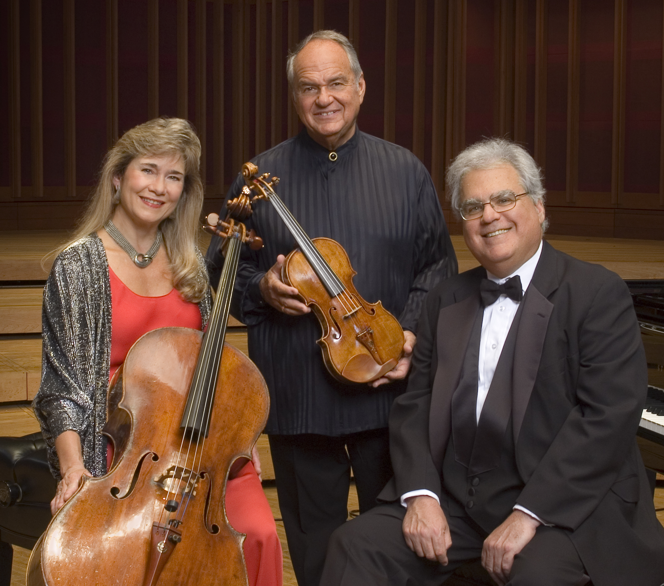 Sharon Robinson, Jaime Laredo and Joseph Kalichstein.