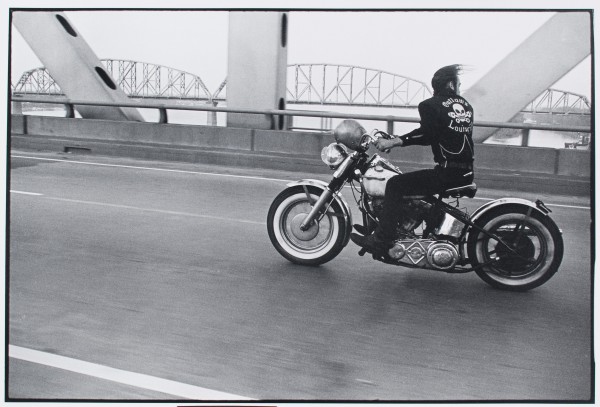 Danny Lyon, "Crossing the Ohio, Louisville." Photo courtesy of Akron Art Museum
