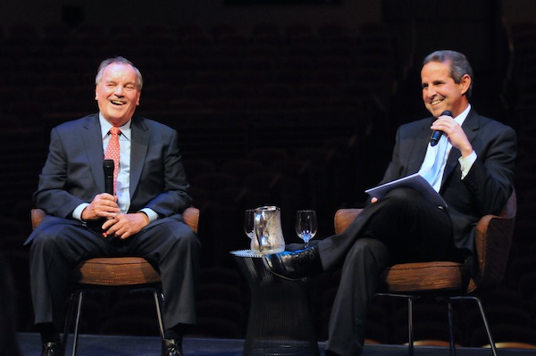 Former Mayor of Chicago and Keynote Speaker Richard Daley and Former Mayor Manny Diaz. Photo by Manny Hernandez