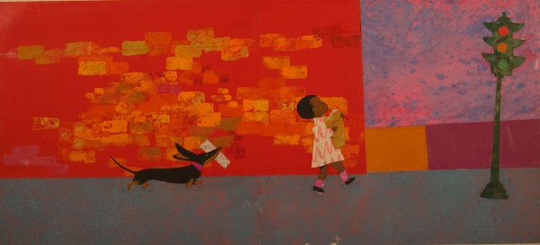 . Ezra Jack Keats, “Peter’s mother asked him and Willie to go on an errand to the grocery store,” from "Whistle for Willie". Photo courtesy of Akron Art Museum 