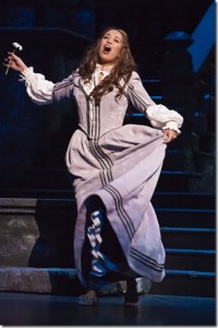 Nadine Sierra as Gilda in Florida Grand Opera's 2012 production of Verdi's Rigoletto. (Photo by Richard Zendarski)