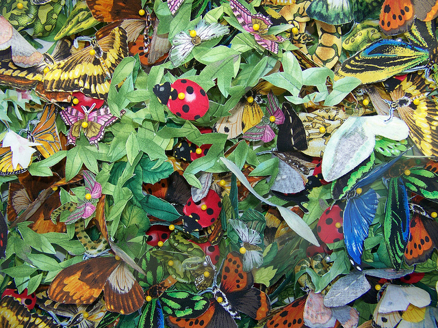 Detail, insects and snakes scene. Photo by Susannah Schouweiler