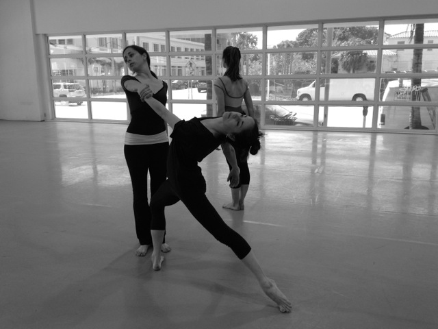 Miami City Ballet Dancers Sara Esty, Leigh Ann Esty, and Nicole Stalker at the Lab Miami