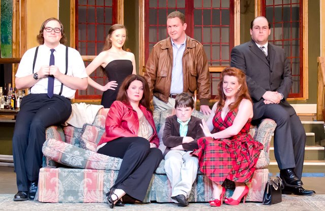 The cast of "The Nerd." Photo courtesy of Macon Little Theatre