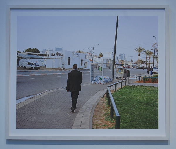 J Carrier, "Man Walking, Tel Aviv, Israel."