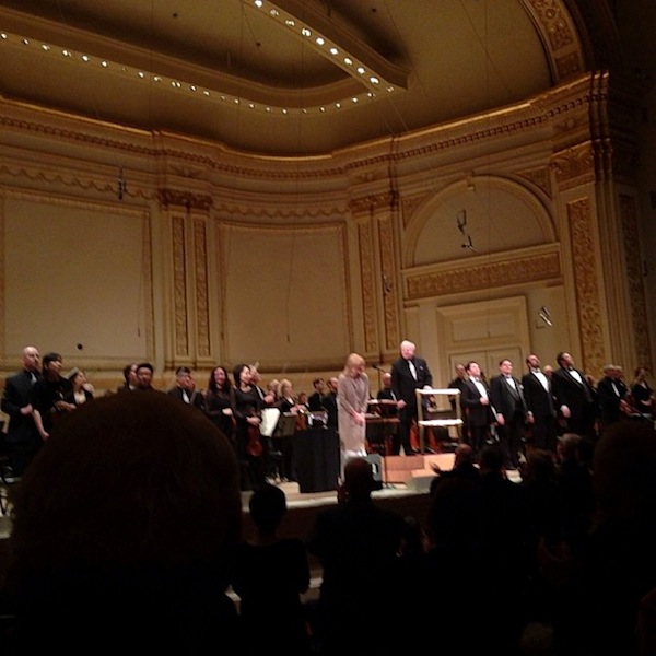 Standing ovation for the DSO at Carnegie Hall