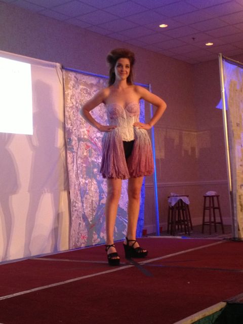 Bree Saya "Mops" ecoFab Trash Couture Show.