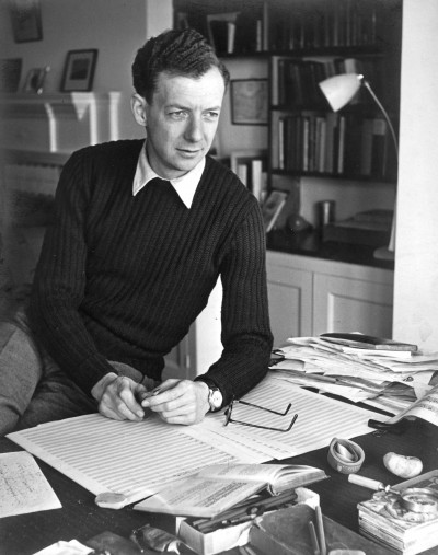 Benjamin Britten (1913-1976), photographed by Roland Haupt in 1949. (Image courtesy www.britten100.org)