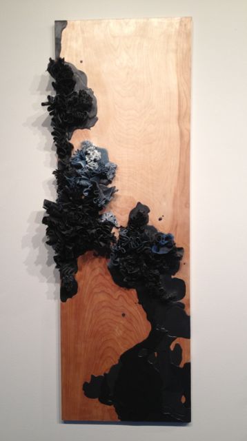 "Untitled 11.14" by Natalie Abrams 2001 Wax on Panel.