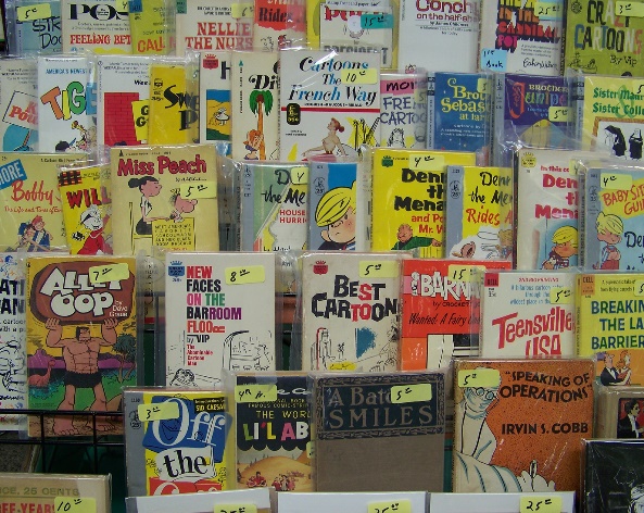 Vintage comics. Photo by Susannah Schouweiler.