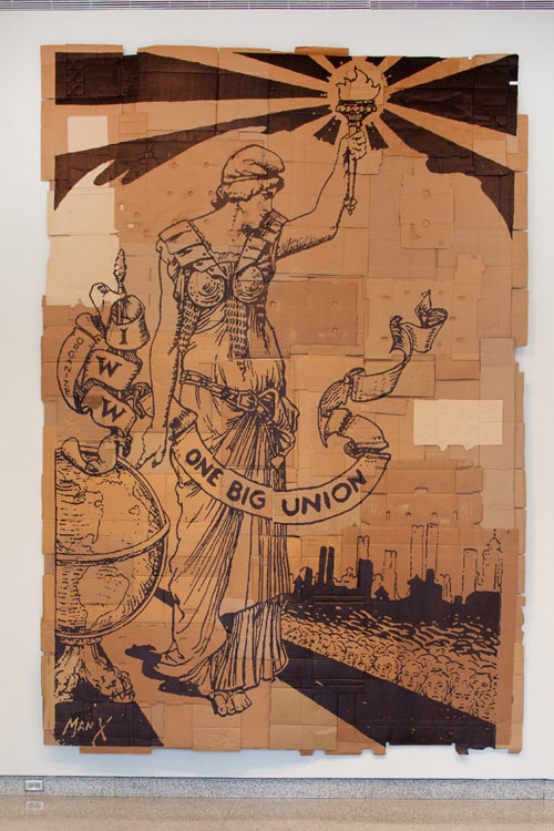 One Big Union (2012) by Andrea Bowers. Image courtesy of MOCAD and the artist.