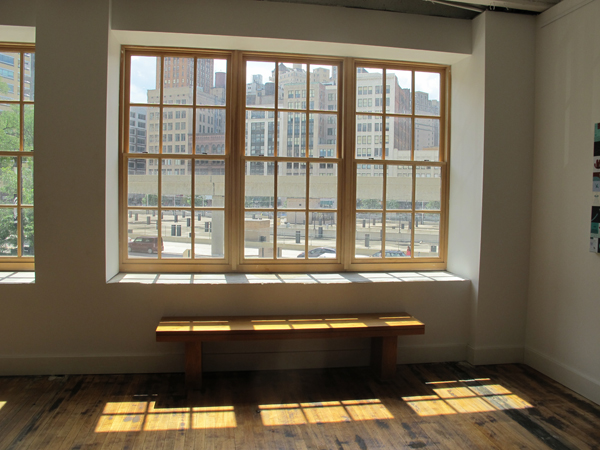 Views from the second-floor extension space.