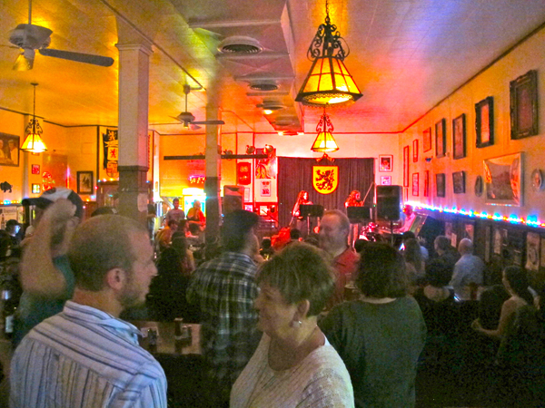 A packed house at the Cadieux, enjoying the band and the atmosphere.