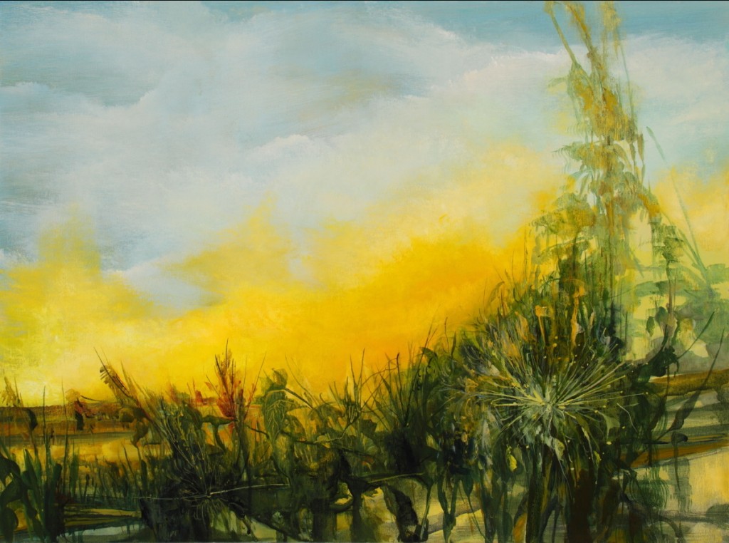 Elementary Geography; The Sunrise, 2010, 24 x 32, acrylic on canvas