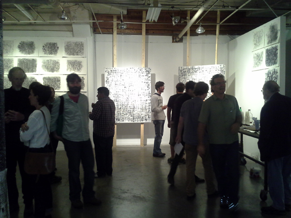 The crowd on hand at the Static opening.