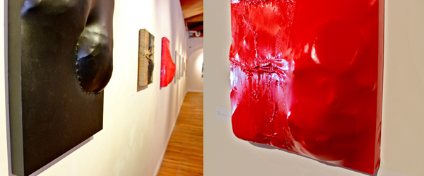 "Untitled #1" and "Untitled #2" by Amy Rinaldi.