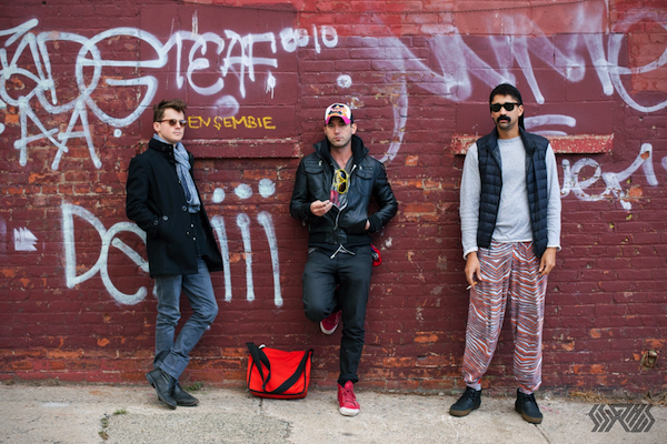 Musical collaborative Sisyphus – Son Lux (left), Sufjan Stevens (center), Serengeti (right)