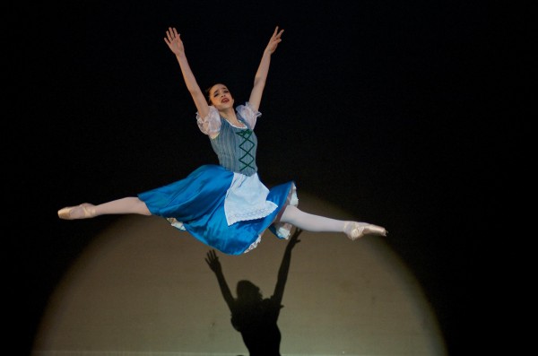 Noelle Boyages as Belle/Beauty in Ballet Excel Ohio&squot;s "Beauty and the Beast." Photo by Steve Allen