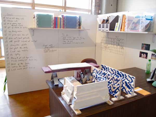 Tai's office space, recreated within Gallery 2.