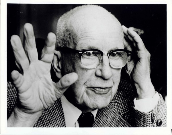 Buckminster Fuller, courtesy Stanford University Libraries and The Estate of R. Buckminster Fuller.