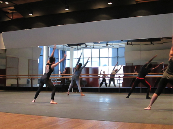 TU Dance’s Toni Pierce-Sands leads the Master Class, which took place at the Ordway. Photo by Jenea Rewerz-Targui.