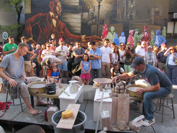 Wheel Battles at the South Street Night Market, Philadelphia. Photo courtesy The Clay Studio