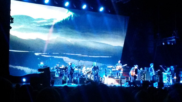 Beck's opening set, a near-complete runthrough of the new album.