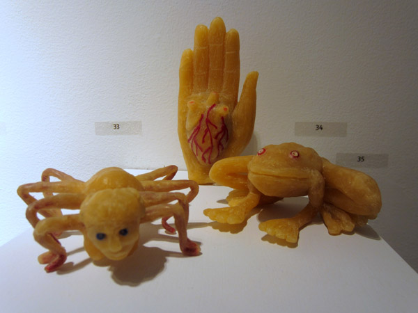 "Spider Woman," "Heart in Hand," "Frog"