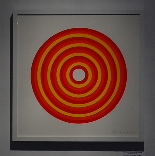 Robert Darabos, "13 Concentric Circles in Red, Orange and Yellow."