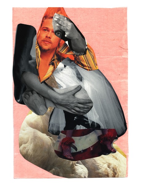 Leibovitz Orange #18, 2008, Collage on paper. Courtesy of the artist's website.