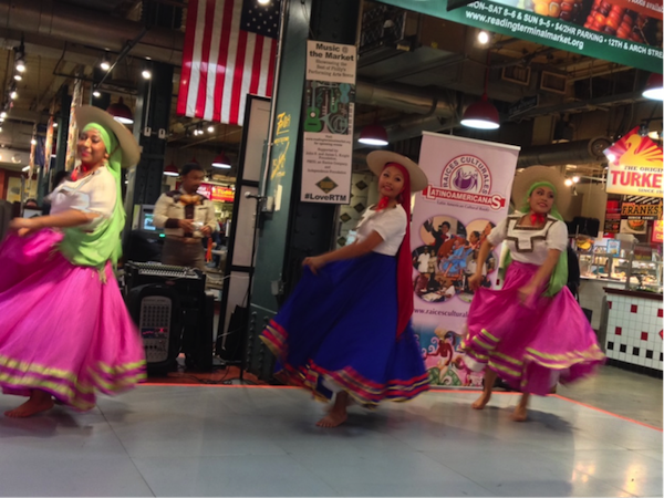 Mexican folkloric dance troupe Yaretzi at Reading Terminal Market