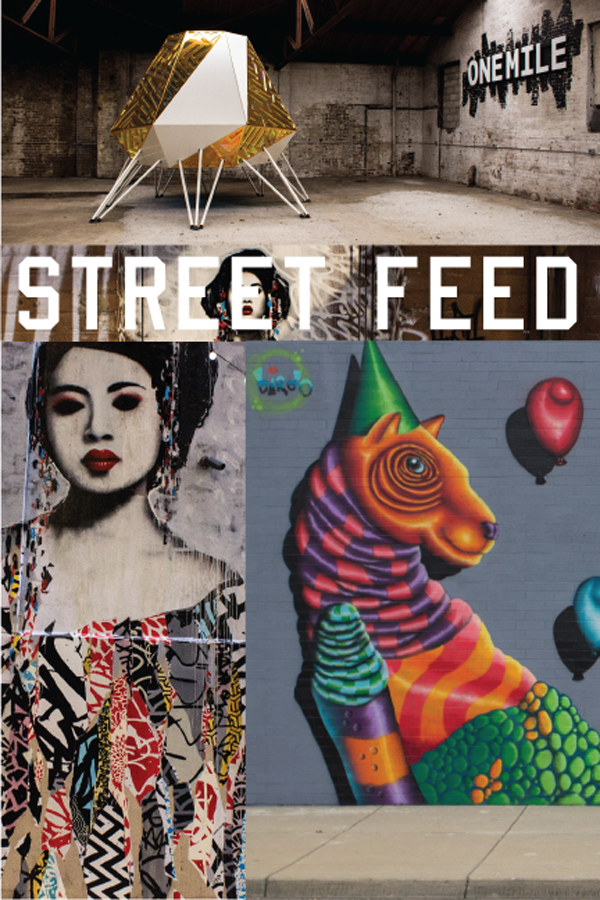 Street Feed includes coverage of "The Belt" a new experimental space and art-filled alley behind the Z garage.