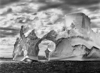 Iceberg in waters off of Antarctica.