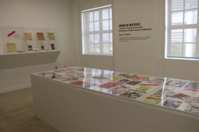 Pop-up project room for 'Zines-o-Mania.'