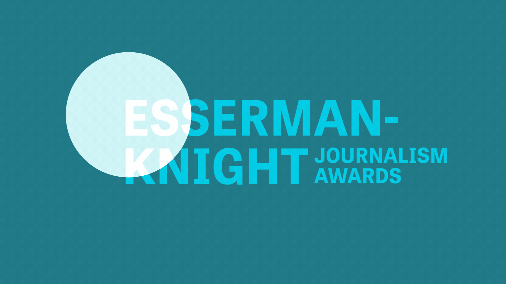 Esserman-Knight Journalism Awards animated graphic